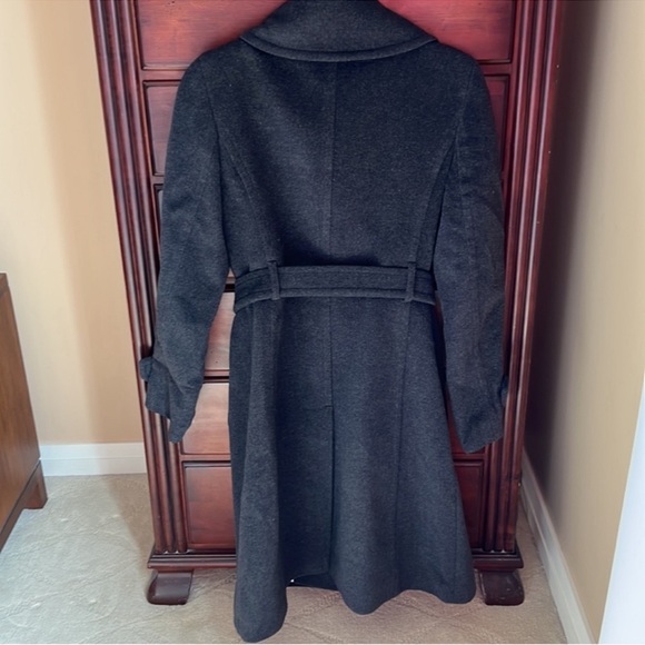 Marc New York Charcoal Grey Double Breasted Wool Coat - Picture 2 of 7